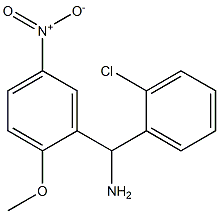 (2-chlorophenyl)(2-methoxy-5-nitrophenyl)methanamine Struktur