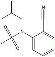 (2-cyanophenyl)-N-(2-methylpropyl)methanesulfonamide Struktur