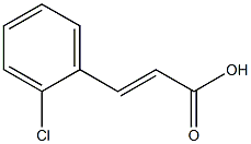 (2E)-3-(2-chlorophenyl)prop-2-enoic acid Struktur