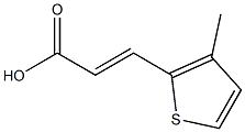 (2E)-3-(3-methylthiophen-2-yl)prop-2-enoic acid Struktur