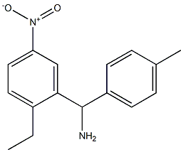 (2-ethyl-5-nitrophenyl)(4-methylphenyl)methanamine Struktur