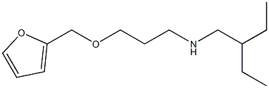 (2-ethylbutyl)[3-(furan-2-ylmethoxy)propyl]amine Struktur