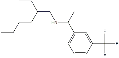 (2-ethylhexyl)({1-[3-(trifluoromethyl)phenyl]ethyl})amine Struktur