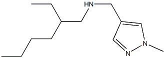 (2-ethylhexyl)[(1-methyl-1H-pyrazol-4-yl)methyl]amine Struktur