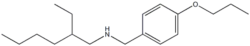 (2-ethylhexyl)[(4-propoxyphenyl)methyl]amine Struktur