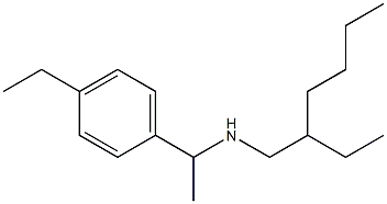 (2-ethylhexyl)[1-(4-ethylphenyl)ethyl]amine Struktur