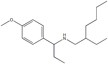 (2-ethylhexyl)[1-(4-methoxyphenyl)propyl]amine Struktur