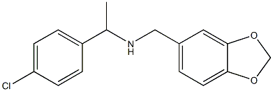 (2H-1,3-benzodioxol-5-ylmethyl)[1-(4-chlorophenyl)ethyl]amine Struktur