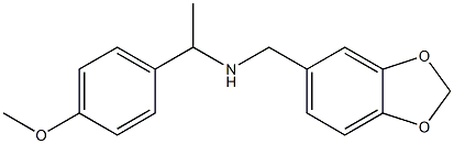 (2H-1,3-benzodioxol-5-ylmethyl)[1-(4-methoxyphenyl)ethyl]amine Struktur