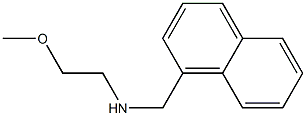 (2-methoxyethyl)(naphthalen-1-ylmethyl)amine Struktur