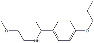 (2-methoxyethyl)[1-(4-propoxyphenyl)ethyl]amine Struktur