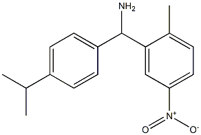 (2-methyl-5-nitrophenyl)[4-(propan-2-yl)phenyl]methanamine Struktur