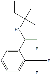 (2-methylbutan-2-yl)({1-[2-(trifluoromethyl)phenyl]ethyl})amine Struktur