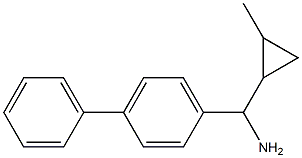 (2-methylcyclopropyl)(4-phenylphenyl)methanamine Struktur