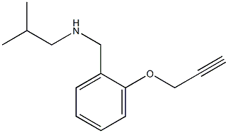 (2-methylpropyl)({[2-(prop-2-yn-1-yloxy)phenyl]methyl})amine Struktur