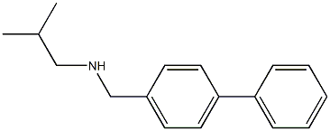 (2-methylpropyl)[(4-phenylphenyl)methyl]amine Struktur