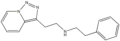 (2-phenylethyl)(2-{[1,2,4]triazolo[3,4-a]pyridin-3-yl}ethyl)amine Struktur