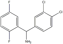 (3,4-dichlorophenyl)(2,5-difluorophenyl)methanamine Struktur