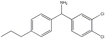 (3,4-dichlorophenyl)(4-propylphenyl)methanamine Struktur