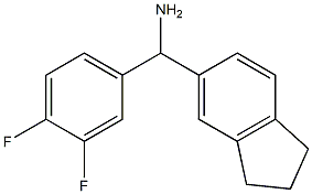 (3,4-difluorophenyl)(2,3-dihydro-1H-inden-5-yl)methanamine Struktur