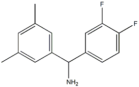 (3,4-difluorophenyl)(3,5-dimethylphenyl)methanamine Struktur