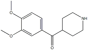 (3,4-dimethoxyphenyl)(piperidin-4-yl)methanone Struktur