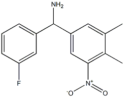 (3,4-dimethyl-5-nitrophenyl)(3-fluorophenyl)methanamine Struktur