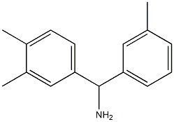 (3,4-dimethylphenyl)(3-methylphenyl)methanamine Struktur