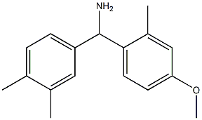 (3,4-dimethylphenyl)(4-methoxy-2-methylphenyl)methanamine Struktur