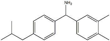 (3,4-dimethylphenyl)[4-(2-methylpropyl)phenyl]methanamine Struktur