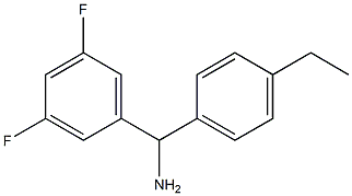 (3,5-difluorophenyl)(4-ethylphenyl)methanamine Struktur