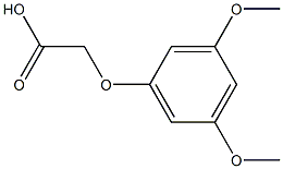 (3,5-dimethoxyphenoxy)acetic acid Struktur