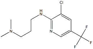 (3-{[3-chloro-5-(trifluoromethyl)pyridin-2-yl]amino}propyl)dimethylamine Struktur