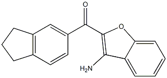 (3-amino-1-benzofuran-2-yl)(2,3-dihydro-1H-inden-5-yl)methanone Struktur