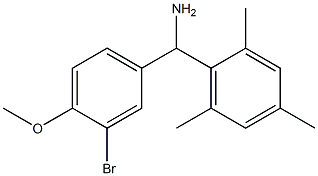 (3-bromo-4-methoxyphenyl)(2,4,6-trimethylphenyl)methanamine Struktur