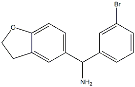 (3-bromophenyl)(2,3-dihydro-1-benzofuran-5-yl)methanamine Struktur