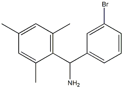 (3-bromophenyl)(2,4,6-trimethylphenyl)methanamine Struktur