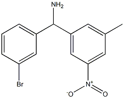 (3-bromophenyl)(3-methyl-5-nitrophenyl)methanamine Struktur