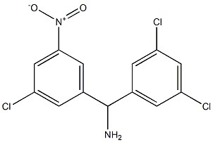 (3-chloro-5-nitrophenyl)(3,5-dichlorophenyl)methanamine Struktur