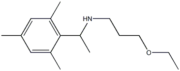 (3-ethoxypropyl)[1-(2,4,6-trimethylphenyl)ethyl]amine Struktur