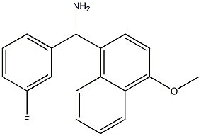 (3-fluorophenyl)(4-methoxynaphthalen-1-yl)methanamine Struktur