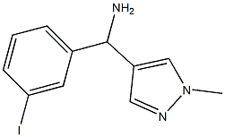 (3-iodophenyl)(1-methyl-1H-pyrazol-4-yl)methanamine Struktur