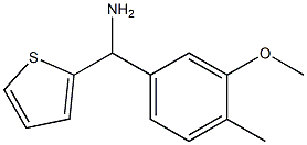 (3-methoxy-4-methylphenyl)(thiophen-2-yl)methanamine Struktur