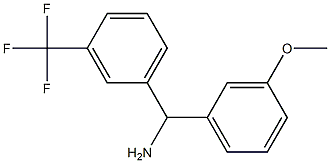 (3-methoxyphenyl)[3-(trifluoromethyl)phenyl]methanamine Struktur