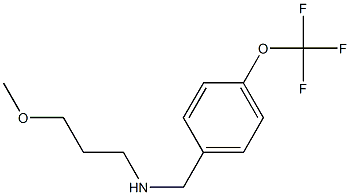 (3-methoxypropyl)({[4-(trifluoromethoxy)phenyl]methyl})amine Struktur