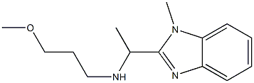 (3-methoxypropyl)[1-(1-methyl-1H-1,3-benzodiazol-2-yl)ethyl]amine Struktur