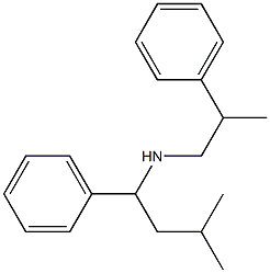 (3-methyl-1-phenylbutyl)(2-phenylpropyl)amine Struktur