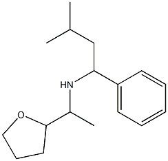 (3-methyl-1-phenylbutyl)[1-(oxolan-2-yl)ethyl]amine Struktur