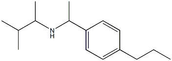 (3-methylbutan-2-yl)[1-(4-propylphenyl)ethyl]amine Struktur