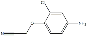 (4-amino-2-chlorophenoxy)acetonitrile Struktur